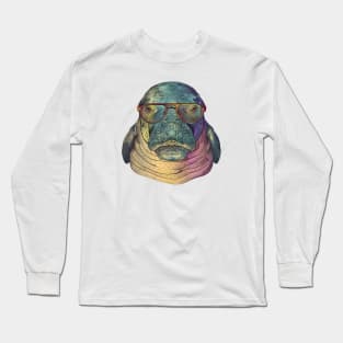 Dugong Dapper: Specs on a Sea Cow! Long Sleeve T-Shirt